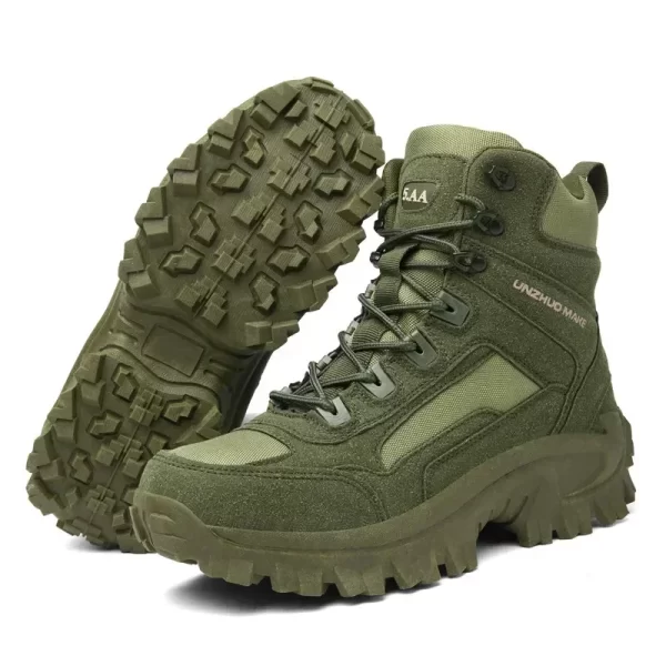 Men sport Boots shoes Boots Mens Men's Desert Waterproof  Ankle New Men Outdoor Sneakers Boots Work Safety Shoes Hiking Shoes - Image 2