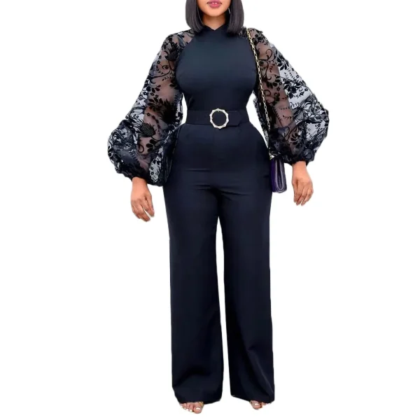 Mesh Jumpsuit Women White Overalls Party Lace Rompers New In Bodysuit One Piece Long Sleeve Summer Long Pants Y2k Spring Work - Image 21