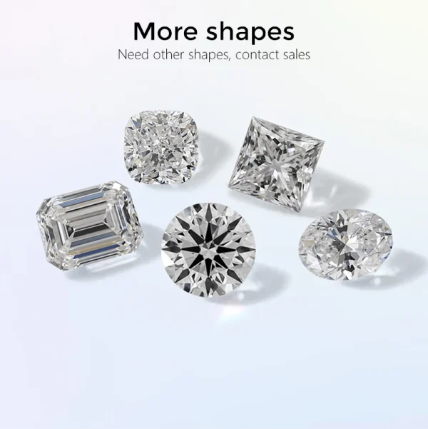 Lab Grown Diamond Round Brilliant IGI GIA certificate DEFG VVS Loose Diamond 1ct 2ct 3ct CVD HPHT Lab Diamond Custom shape - Image 21