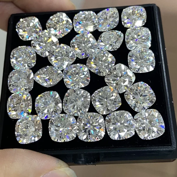 D Color Super White Moissanite Diamond Round / Oval / Pear / Radiant / Emerald / Heart / Princess / Cushion / Asscher Shape - Image 38