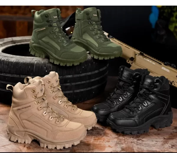 Men sport Boots shoes Boots Mens Men's Desert Waterproof  Ankle New Men Outdoor Sneakers Boots Work Safety Shoes Hiking Shoes - Image 14