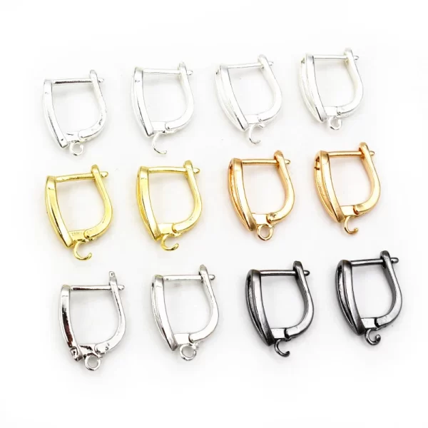 10pcs 2-Styles Bronze French Earring Hooks Lever Back Open Loop Setting for DIY Earring Clips Clasp Jewelry Making Accessories - Image 6