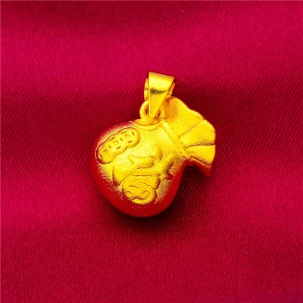 2024 New Fake 24K Real Gold 45CM Necklace Electroplated Love Pendant Peach Heart Flower Apple Lady Woman Valentine's Day Gift - Image 16