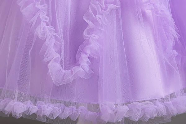 PUrple Bubble Sleeves Girl Princess Dress Sparkling Sequins Children's Birthday For 2 to 10 Years Ball Dress Party Wear - Image 8