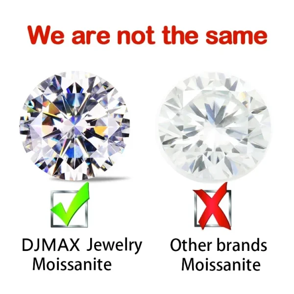 D Color Super White Moissanite Diamond Round / Oval / Pear / Radiant / Emerald / Heart / Princess / Cushion / Asscher Shape - Image 74
