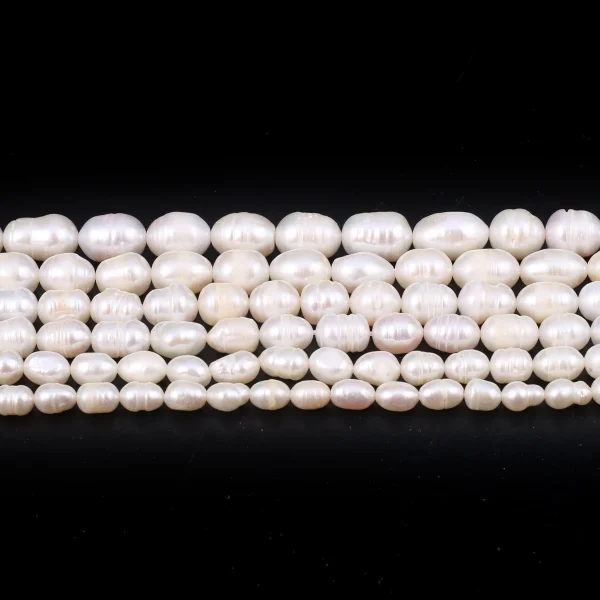 100% Natural Freshwater Pearls 4-10mm White Rice Shape Beads for Jewelry Making DIY Bracelet and Necklace Jewelry Accessories - Image 14