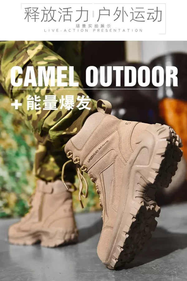 Men sport Boots shoes Boots Mens Men's Desert Waterproof  Ankle New Men Outdoor Sneakers Boots Work Safety Shoes Hiking Shoes - Image 16