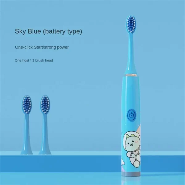 Children Sonic Electric Toothbrush IPX7 Waterproof Sonic Electric Toothbrush Portable USB Charging Sonic Brush Dental Cares - Image 12