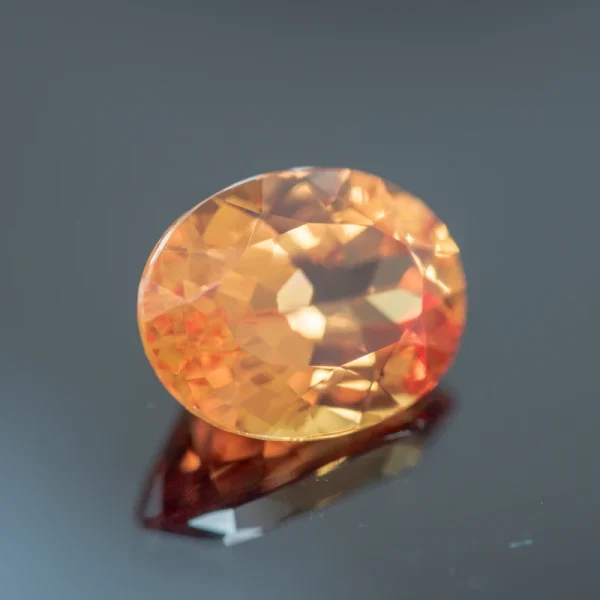 Lab Grown Sapphire Oval Shape Orange Color Extremely Shiny Quality DIY Charms Ring Necklace Earrings Main Materials Certificate - Image 10