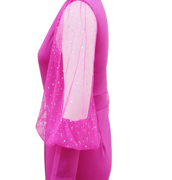 Ladies Elegant Office Jumpsuit Romper For Women 2023 High Waist Wedding Overalls Sequins Bodycon Long Sleeve Party Jumpsuit Club - Image 27