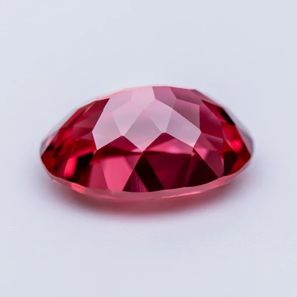 Lab Grown Sapphire Fire Lotus Color Oval Cut Papalacha Gemstone for Advanced Jewelry Making Materials Selectable AGL Certificate - Image 2