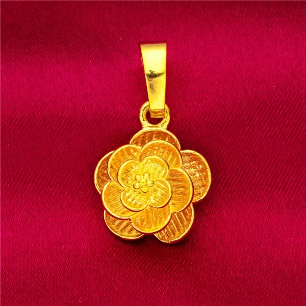 2024 New Fake 24K Real Gold 45CM Necklace Electroplated Love Pendant Peach Heart Flower Apple Lady Woman Valentine's Day Gift - Image 17
