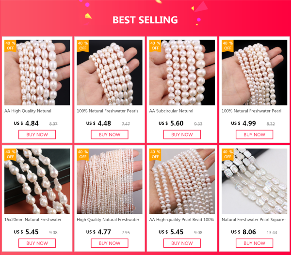 100% Natural Freshwater Pearls 4-10mm White Rice Shape Beads for Jewelry Making DIY Bracelet and Necklace Jewelry Accessories - Image 8