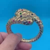 Zlxgirl jewelry Gold And Silver Plated Color African Beads big Bangle With ring jewlery set High Quality Zircon bracelet Aneis - Image 12