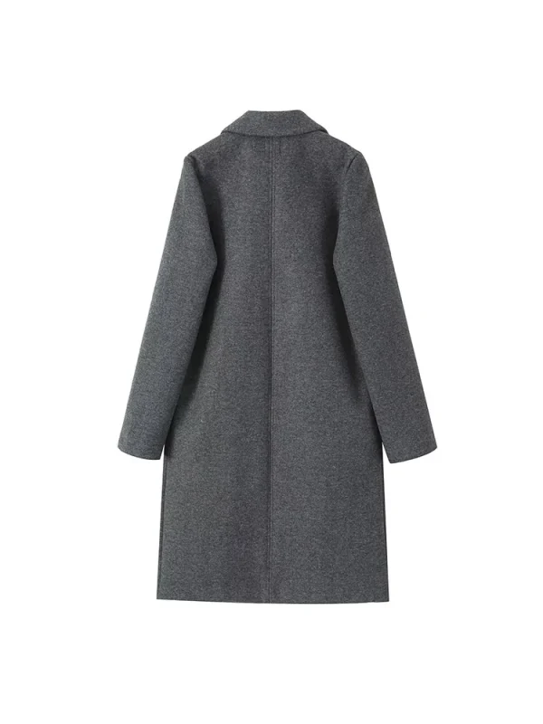 Willshela Women Fashion Solid Open Stitch Long Trench Coats Vintage V-Neck Full Sleeves Female Chic Lady Outfits - Image 18