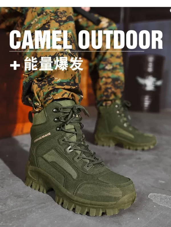 Men sport Boots shoes Boots Mens Men's Desert Waterproof  Ankle New Men Outdoor Sneakers Boots Work Safety Shoes Hiking Shoes - Image 21