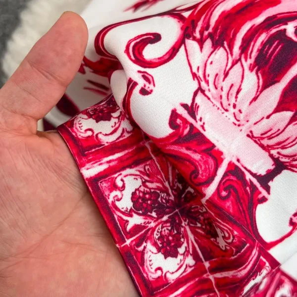 Fashion Runway Summer Short Dress Women's Sleeveless Red Blue And White Porcelain Flower Print Holiday Tank Mini Vestidos - Image 25