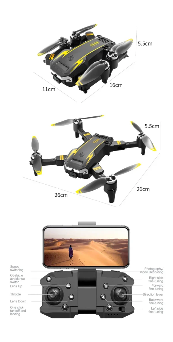 Xiaomi S6 Pro Drone GPS 8K 5G Professional HD Dual-Camera Obstacle Avoidance Four-Rotor Helicopter 8000M - Image 40