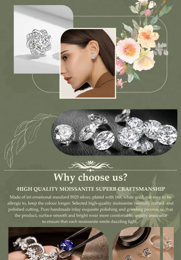 Moissanite Ring AU750 Real 18K Gold White Gold Diamond Rings for Women Wedding Anniversary Classic Engagement Gift High Jewelry - Image 13