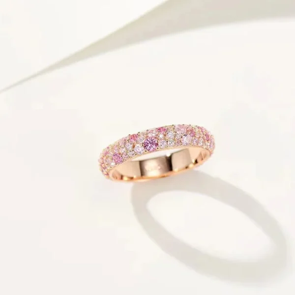 WUIHA 100% 925 Sterling Silver Lab Sapphire Wedding Band Engagement Cocktail Rose Gold Rainbow Rings Fine Jewelry Wholesale - Image 5