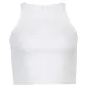 Casual White Sleeveless Cotton Cami Top Women Fashion Ribbed Crop Top Tees Ladies Basic Fitness Camisole Summer 2024 - Image 6