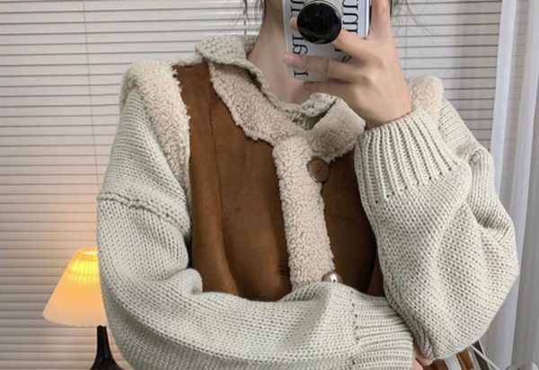 Reversible Vests New Spring Autumn Women Plush Waistcoat Winter Warm Thick Vests Sleeveless Jacket Ladies Coats - Image 21