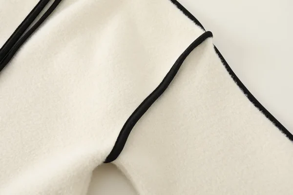 Fashion Coats for Women 2024 Loose Standing Collar Solid Short Women's Jacket Contrast Color Design White Black Autumn Outerwear - Image 39