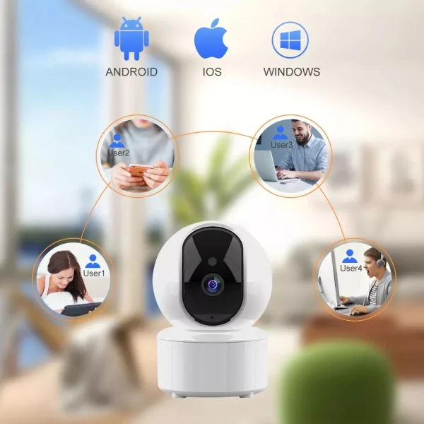 TYSH Wall Mounting Surveillance Ip Smart  Tuya Wifi Cctv Mini Ptz Home Security s Plug&Usb Cable Power Supply - Image 7