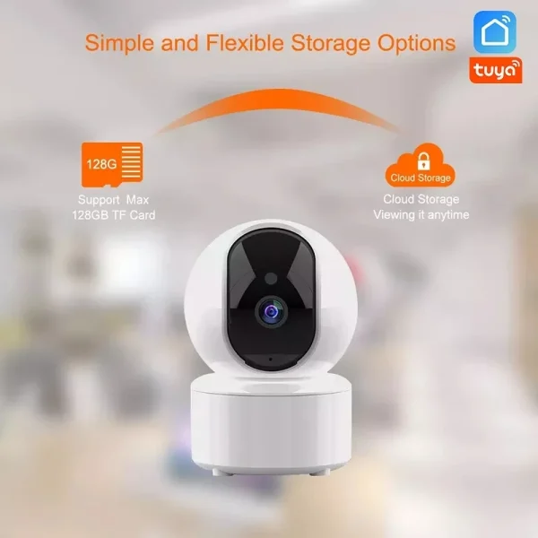 TYSH Wall Mounting Surveillance Ip Smart  Tuya Wifi Cctv Mini Ptz Home Security s Plug&Usb Cable Power Supply - Image 11