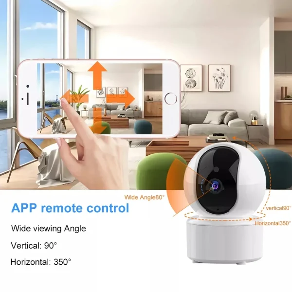 TYSH Wall Mounting Surveillance Ip Smart  Tuya Wifi Cctv Mini Ptz Home Security s Plug&Usb Cable Power Supply - Image 8