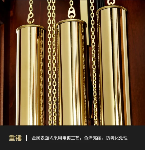 Chinese Style the Grandfather Clock Germany Hermle Imported Movement Light Luxury Mechanical Floor Clock the Grandfather Clock - Image 36