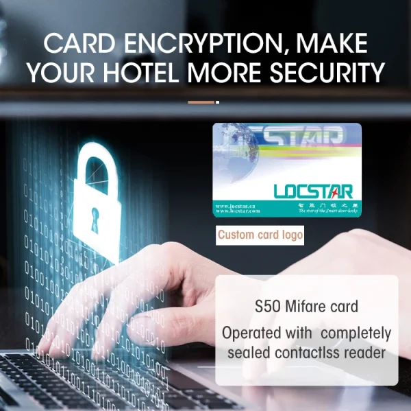 Locstar New Intelligent High-End Digital Offline Hotel Locking System Smart Card Hotel Handle Security Door Lock - Image 11