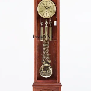 Chinese Style the Grandfather Clock Germany Hermle Imported Movement Light Luxury Mechanical Floor Clock the Grandfather Clock