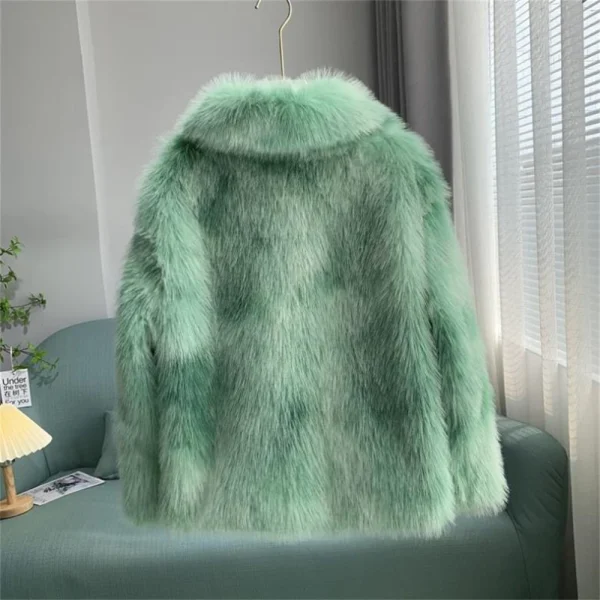 2024 Fur Coat For Women Medium-Length Pearl Buckle Women's Winter Coat Promotion Winter Jacket - Image 15