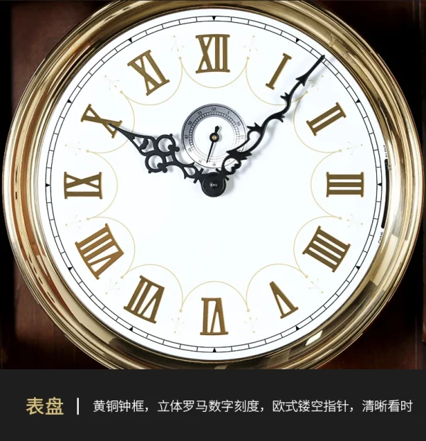 Chinese Style the Grandfather Clock Germany Hermle Imported Movement Light Luxury Mechanical Floor Clock the Grandfather Clock - Image 34