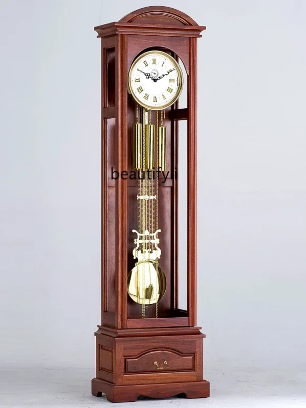 Chinese Style the Grandfather Clock Germany Hermle Imported Movement Light Luxury Mechanical Floor Clock the Grandfather Clock - Image 2