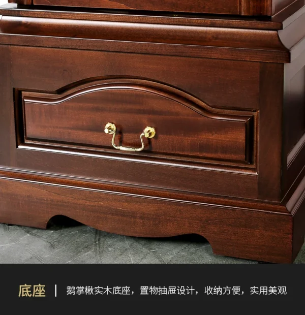 Chinese Style the Grandfather Clock Germany Hermle Imported Movement Light Luxury Mechanical Floor Clock the Grandfather Clock - Image 38