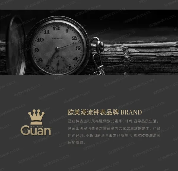 Living Room European Style Standing Grandfather Clock Golden Crystal the Grandfather Clock Living Room Luxury Villa - Image 29