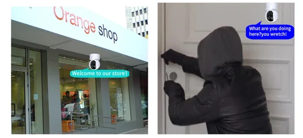 TYSH Wall Mounting Surveillance Ip Smart  Tuya Wifi Cctv Mini Ptz Home Security s Plug&Usb Cable Power Supply - Image 12