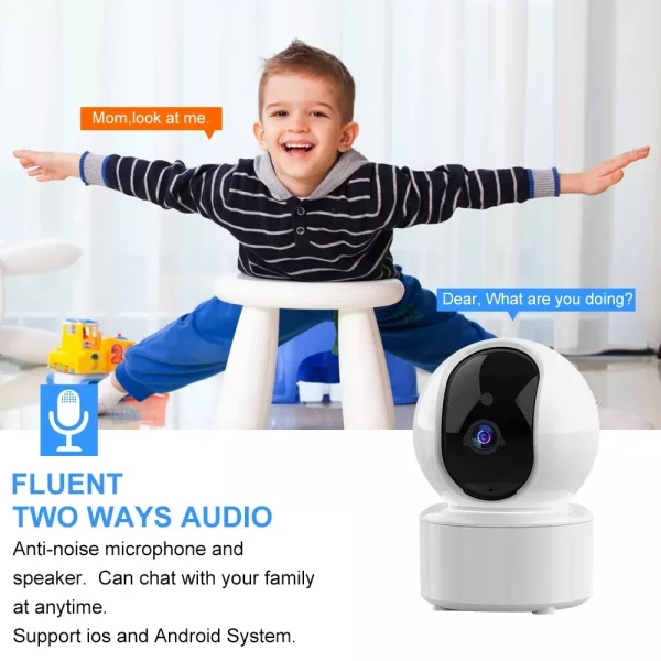 TYSH Wall Mounting Surveillance Ip Smart  Tuya Wifi Cctv Mini Ptz Home Security s Plug&Usb Cable Power Supply - Image 9