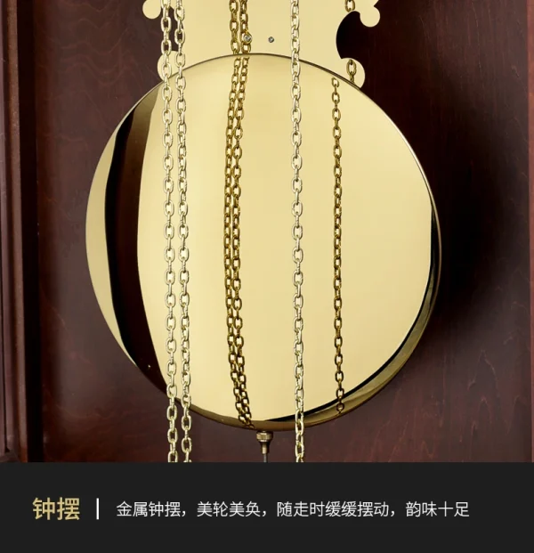 Chinese Style the Grandfather Clock Germany Hermle Imported Movement Light Luxury Mechanical Floor Clock the Grandfather Clock - Image 37