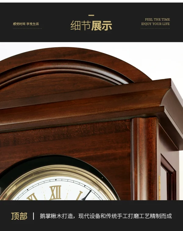 Chinese Style the Grandfather Clock Germany Hermle Imported Movement Light Luxury Mechanical Floor Clock the Grandfather Clock - Image 33