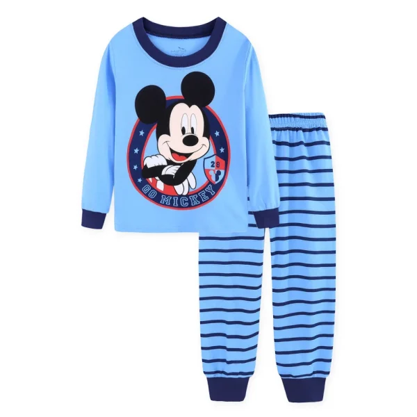 2024 New Boys Long Sleeve Pyjamas Kids Mickey Pajamas Baby Cotton Pajama Children Sleepwear Girls Clothing Sets Baby Wears - Image 13