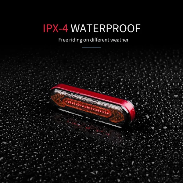 Bicycle Light USB Rechargeable Tail Light Warning Bike Rear Light Smart Wireless Remote Turn Signal Light LED Bicycle Lantern - Image 3