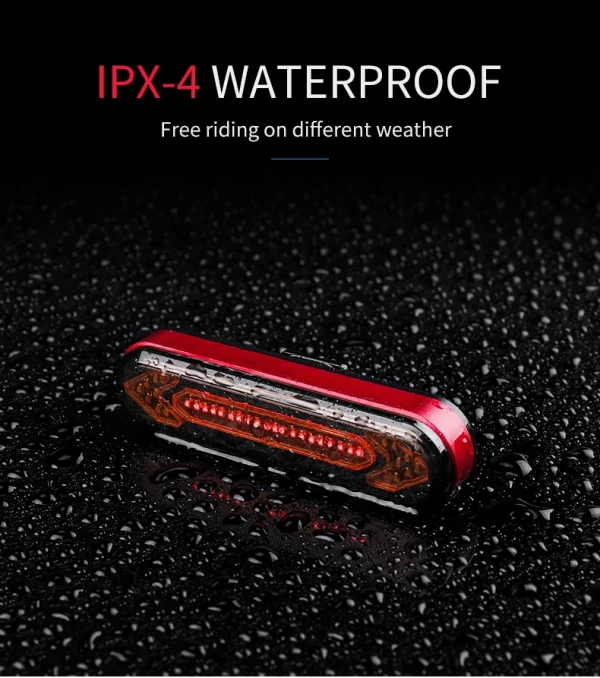 Bicycle Light USB Rechargeable Tail Light Warning Bike Rear Light Smart Wireless Remote Turn Signal Light LED Bicycle Lantern - Image 17