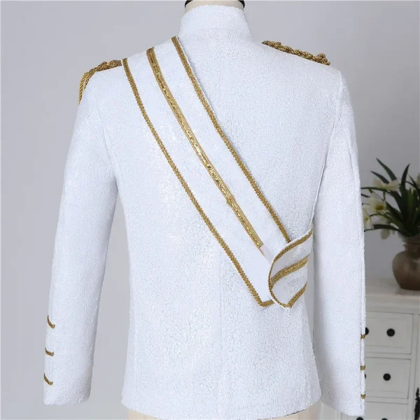 Plus Size S-5XL Jacket!High Quality Michael Jackson Concert Dance Stage Costume Uniforms Moonwalk Stage Costumes Sequins Coat - Image 20
