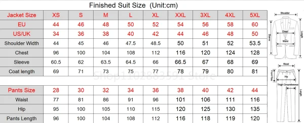 New Suit Men's three-piece Suit Men's Popular Wedding Party Wedding (Suit + Vest + Pants) - Image 4