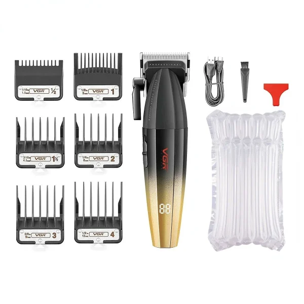 VGR Hair Clipper Electric Hair Cutting Machine Adjustable Hair Trimmer Cordless Barber Haircut 9000 RPM Clipper for Men V-003 - Image 11