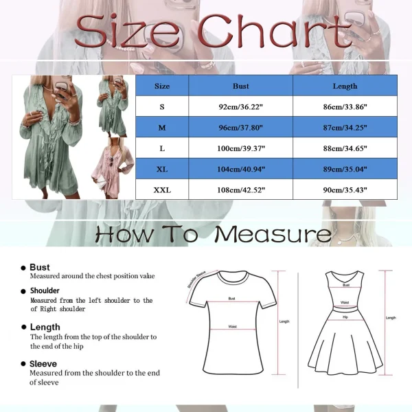 Summer Beach Style Ruffles Tassel Tie Up Pink Dress for Women Elegant Sexy V-neck Loose Fit Holiday Party Dress Chiffon Vestidos - Image 6