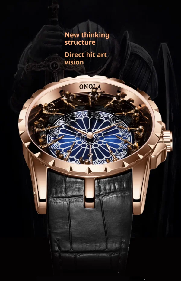 CILOA Twelve Knights of the Round Table Men's Watch Wormhole Concept Mechanical Watch Men's - Image 3